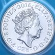 Монета Великобритания 5 фунтов 2016 год. 90 лет со дня рождения Королевы Елизаветы II. BU