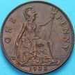 Монета Великобритании 1 пенни 1935 год. 