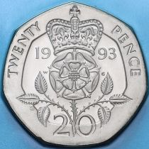 Великобритания 20 пенсов 1993 год. BU
