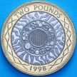 Монета Великобритания 2 фунта 1998 год. Пруф