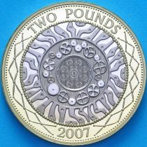 Великобритания 2 фунта 2007 год. Proof