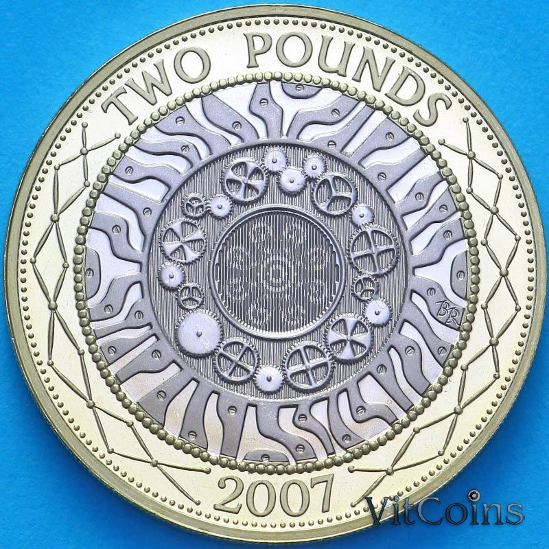 Монета Великобритания 2 фунта 2007 год. Proof