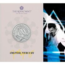Великобритания 5 фунтов 2025 год. Фредди Меркьюри. Буклет