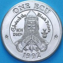 Великобритания 1 экю 1992 год. Уэльс