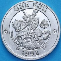 Великобритания 1 экю 1992 год. Англия