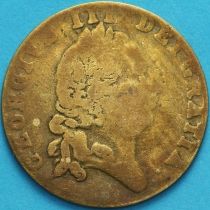 Великобритания 1/2 пенни 1701 год. Георг III, игровой жетон