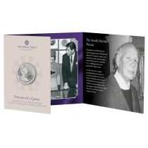 Великобритания 5 фунтов 2026 год. Второй портрет королевы Елизаветы II в тиаре. Буклет