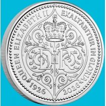 Великобритания 5 фунтов 2026 год. 100 лет со дня рождения Елизаветы II. BU