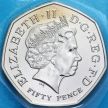 Монета Великобритании 50 пенсов 2014 год. Игры Содружества в Глазго. BU