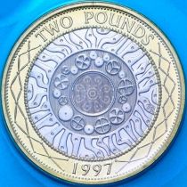 Великобритания 2 фунта 1997 год. BU