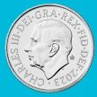 Монета Великобритания 5 пенсов 2023 год. Новый дизайн. BU
