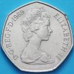 Монета Великобритания 50 новых пенсов 1969 год.