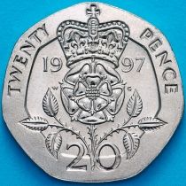 Великобритания 20 пенсов 1997 год. BU