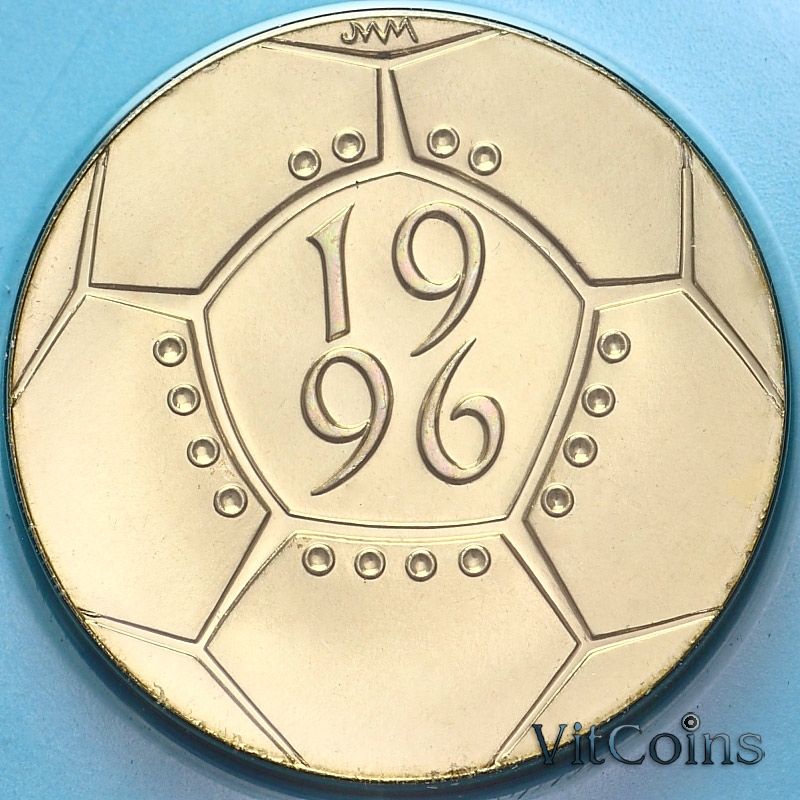 Монета Великобритания 2 фунта 1996 год. Чемпионат Европы по футболу 1996. BU