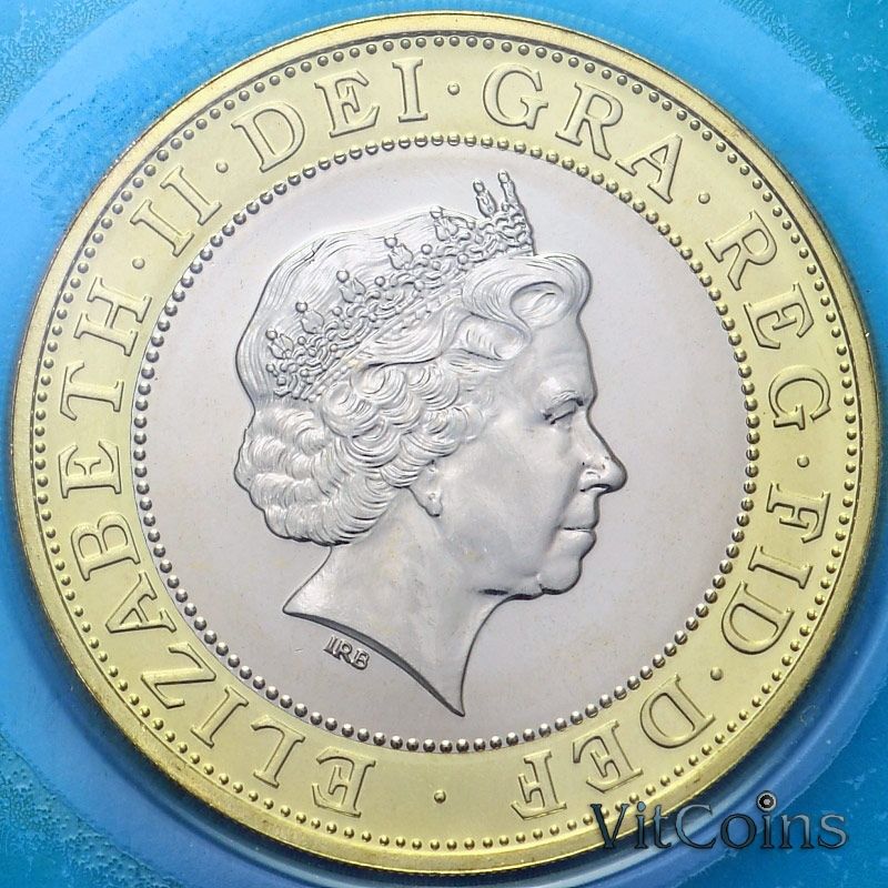 Монета Великобритания 2 фунта 2007 год. 300 лет "Акту Объединения" Англии и Шотландии. BU Монета Великобритания 2 фунта 2007 год. 300 лет "Акту Объединения" Англии и Шотландии. BU