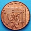 Монета Великобритании 2 пенса 2008-2015 год.
