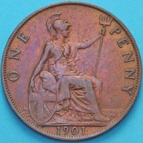 Великобритания 1 пенни 1901 год. 