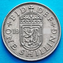 Великобритания 1 шиллинг 1954 год. Шотландский герб.