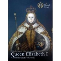Великобритания 5 фунтов 2008 год. Королева Елизавета I. Буклет
