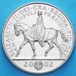 Монета Великобритании 5 фунтов 2002 год. Королева Елизавета II на коне.