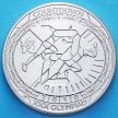 Монета Великобритании 5 фунтов 2010 год. Олимпиада, лёгкая атлетика.
