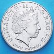 Монета Великобритании 5 фунтов 2010 год. Олимпиада, лёгкая атлетика.
