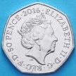 Монета Великобритании 50 пенсов 2016 год. Кролик Питер.