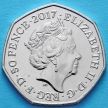 Монета Великобритании 50 пенсов 2017 год. Лягушка Джереми Фишер.