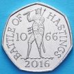 Монета Великобритании 50 пенсов 2016 год. 950 лет Битве при Гастингсе.