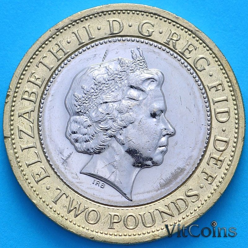 Монета Великобритании 2 фунта 2014 год. Первая Мировая Война.