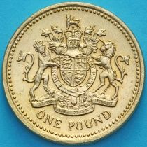 Великобритания 1 фунт 1983 год. aUNC