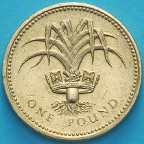Великобритания 1 фунт 1990 год. Лук-порей.