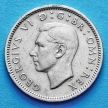 Монета Великобритании 6 пенсов 1947 год.