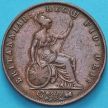 Монета Великобритания 1/2 пенни 1853 год. 