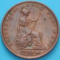 Великобритания 1/2 пенни 1854 год. 