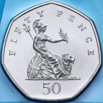 Великобритания 50 пенсов 1995 год. BU