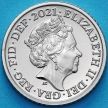 Монета Великобритания 5 пенсов 2021 год. BU