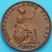 Монета Великобритания 1/2 пенни 1856 год. 