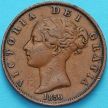Монета Великобритания 1/2 пенни 1856 год. 
