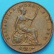 Монета Великобритания 1 пенни 1855 год.