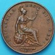 Монета Великобритания 1 пенни 1858 год.