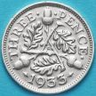 Монета Великобритания 3 пенса 1933 год. Серебро.