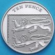 Монета Великобритания 10 пенсов 2010 год. BU