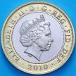 Монета Великобритания 2 фунта 2010 год. Флоренс Найтингейл. BU