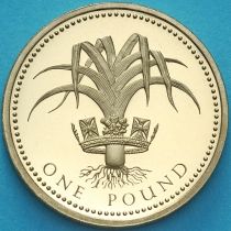 Великобритания 1 фунт 1985 год. Королевство Уэльс. Proof