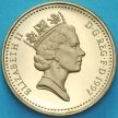 Монета Великобритания 1 фунт 1997 год. Герб Плантагенетов. Proof