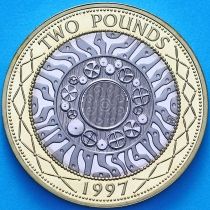 Великобритания 2 фунта 1997 год. Proof