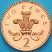 Монета Великобритания 2 пенса 1990 год. Proof