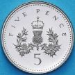 Монета Великобритания 5 пенсов 1994 год. Proof