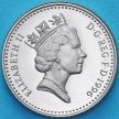 Монета Великобритания 5 пенсов 1996 год. Proof